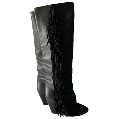 Pre-owned Isabel Marant Étoile Black Suede Boots