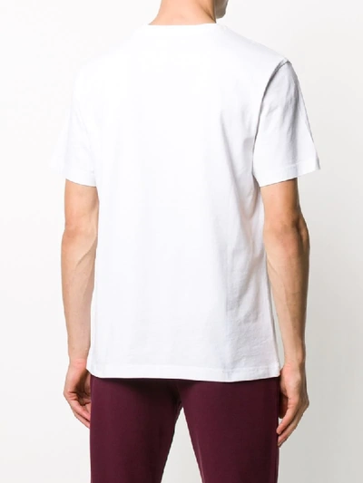 Shop Hydrogen Dinosaur-print Cotton T-shirt In White