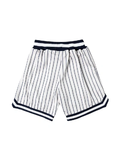 Shop Stadium Goods Striped Mesh Shorts In White