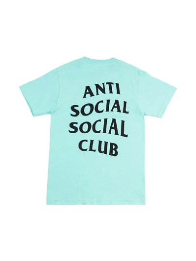 Shop Anti Social Social Club Logo-print T-shirt In Blue