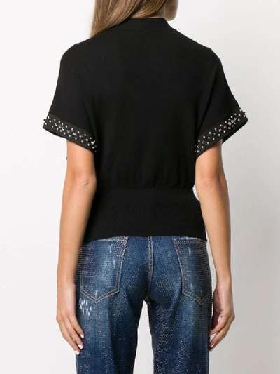 Shop Dsquared2 Stud-embellished Top In Black