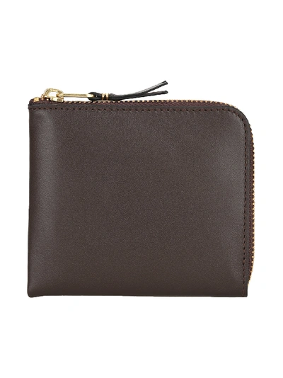 Shop Comme Des Garçons Comme Des Garcons Wallet Zip Classic Wallet In Brown