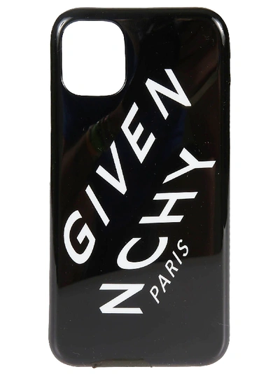 Shop Givenchy Logo Detail Iphone 11 Case In Black/white