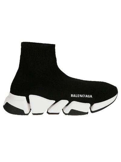 Shop Balenciaga Speed 2.0 Sneaker In Black/white