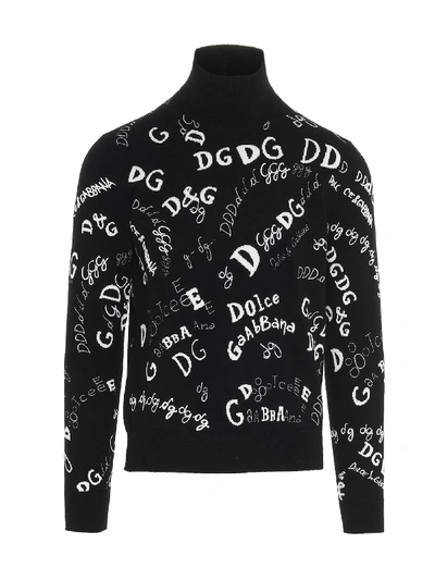 Shop Dolce & Gabbana Sweater In Nero Bianco
