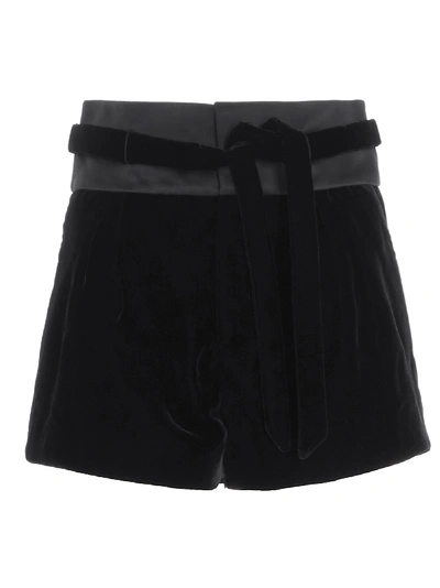 Shop Saint Laurent Short In Black