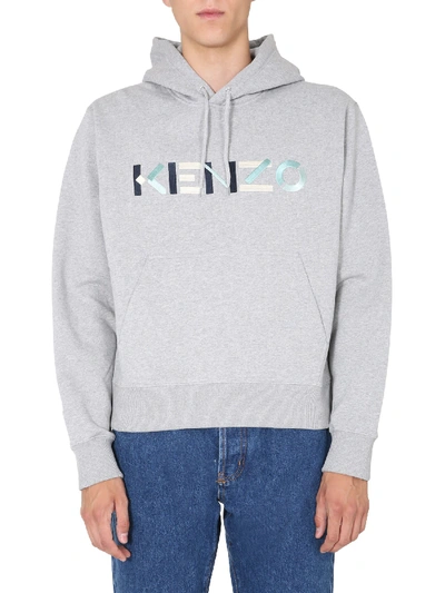 Shop Kenzo Hoodie In Grigio