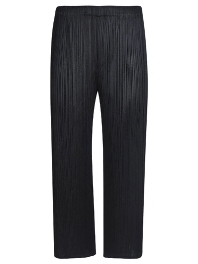 Shop Issey Miyake Monthly Colors Trousers In Black