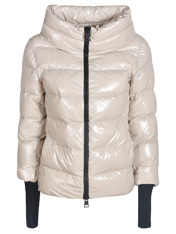 Herno Short Gloss Padded Jacket In Chantilly | ModeSens