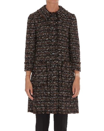 Shop Dolce & Gabbana Coat In Black