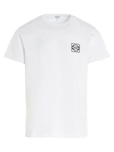 Shop Loewe Anagram T-shirt In White
