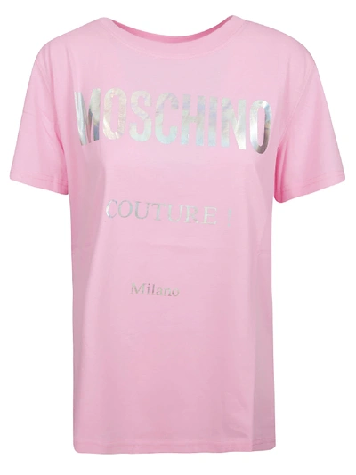 Shop Moschino Couture! T-shirt In Fantasy Print Pink