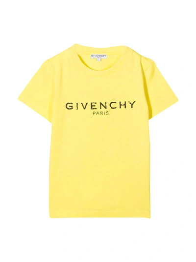 Shop Givenchy Yellow T-shirt In Paglia