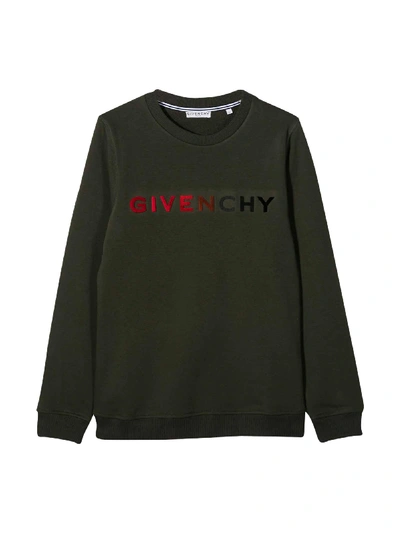 Shop Givenchy Khaki Green Sweatshirt In Kaki