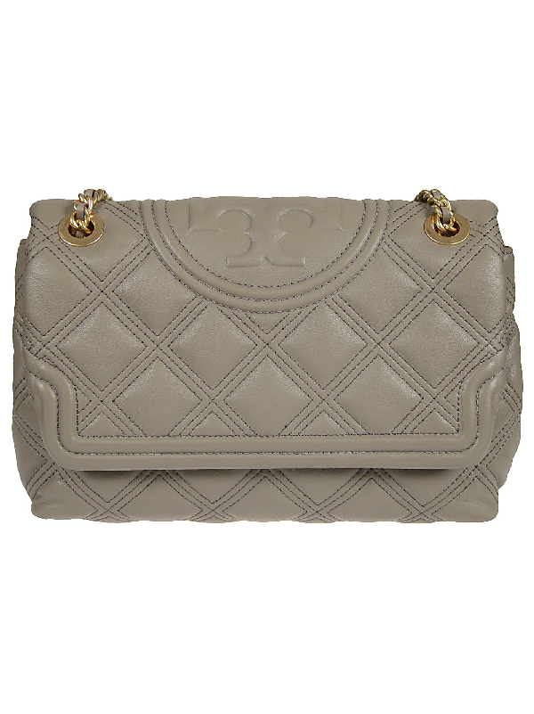 Tory Burch Fleming Soft Convertible Shoulder Bag In Gray Heron ModeSens