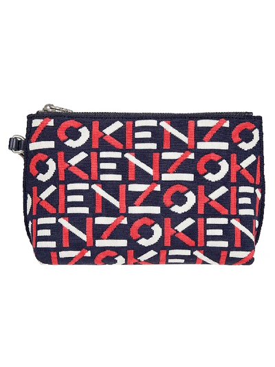 Shop Kenzo Gusset Clutch In Red