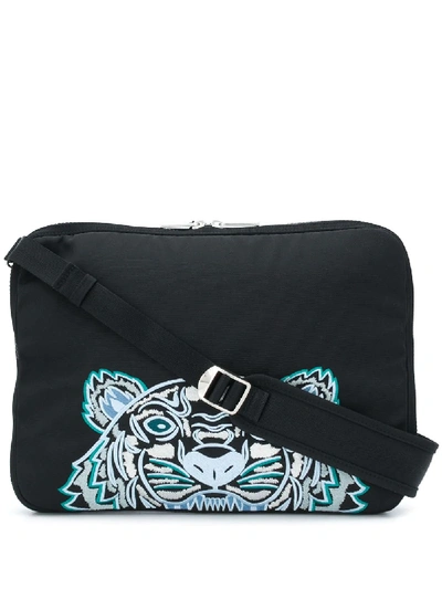 Shop Kenzo Kampus Tiger Crossbody Bag In Black