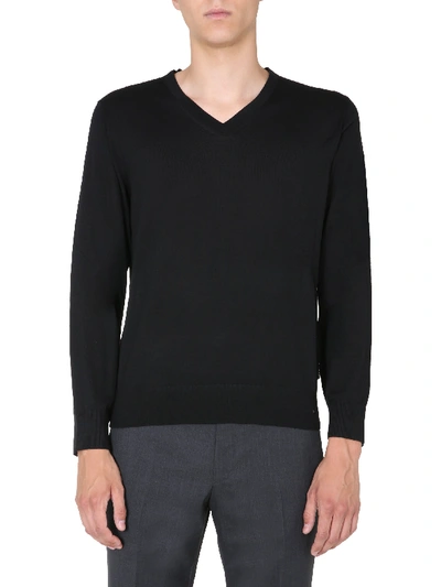 Shop Z Zegna V-neck Sweater In Black