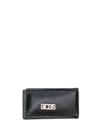 Shop Gcds Logo Clip Wallet In Black