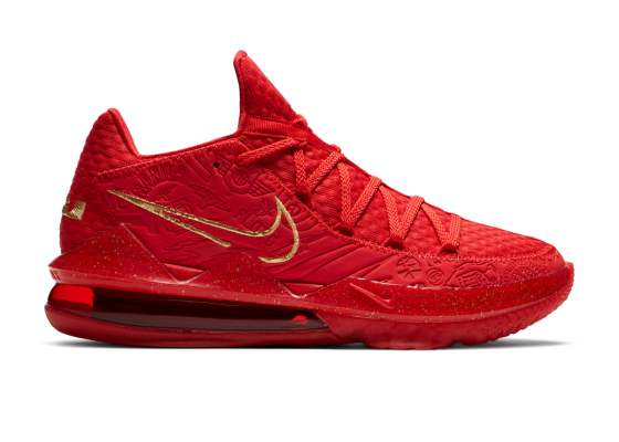 lebron university red 17