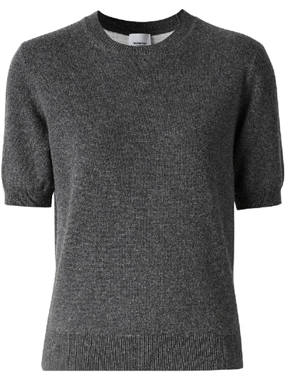 Shop Burberry Cashmere Top In Grey