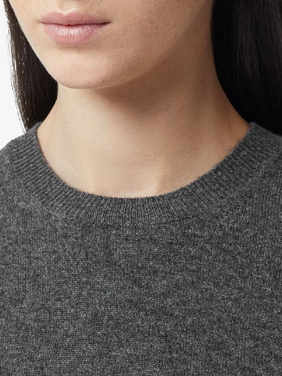 Shop Burberry Cashmere Top In Grey