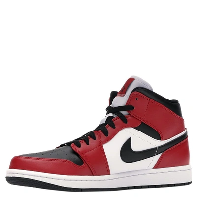 Pre-owned Nike Jordan 1 Mid Chicago Toe Shoe Size 38.5 In Black | ModeSens