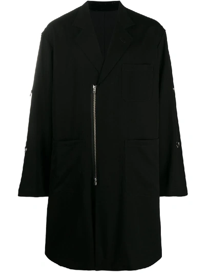 Shop Takahiromiyashita The Soloist Oversized Minimal Coat In Black