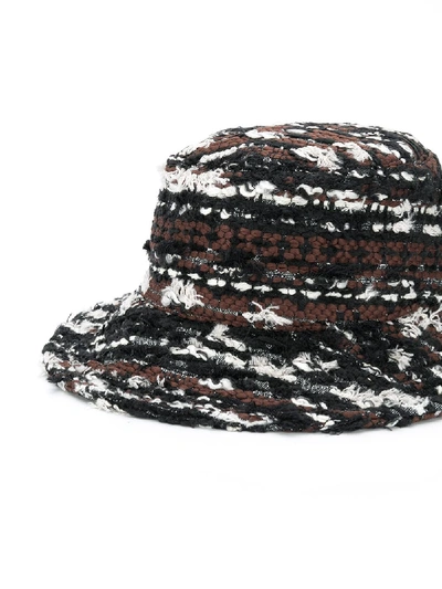 Shop Dolce & Gabbana Tweed Hat In Multicolor