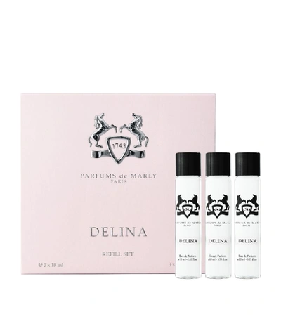 Shop Parfums De Marly Delina Refill Travel Set In White