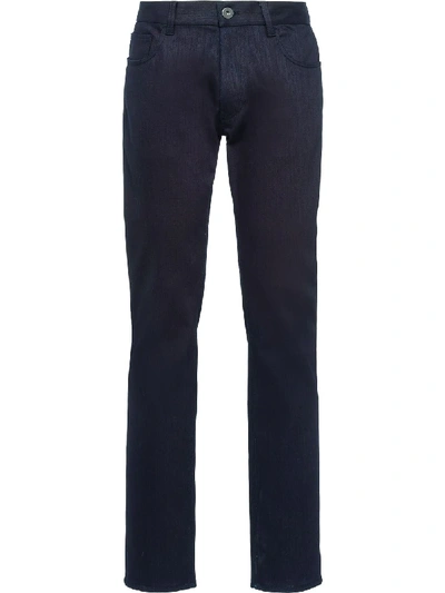 Shop Prada Straight-leg Full-length Jeans In Blue