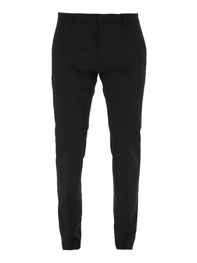 Shop Dsquared2 Stretch Wool Pants In Black