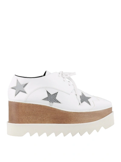 Shop Stella Mccartney Elyse Faux Leather Sneakers In White