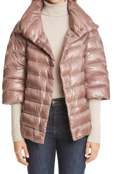 Shop Herno Aminta Water Repellent Down Puffer Coat In Blush