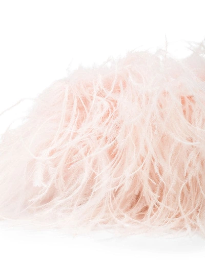 Shop Altuzarra Feather Clutch Bag In Pink