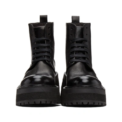 Shop Marsèll Black Carretta Boots In 666 Black