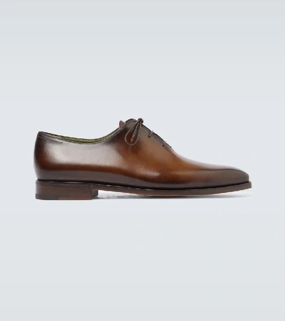 Shop Berluti Alessandro Démesure Leather Shoes In Brown