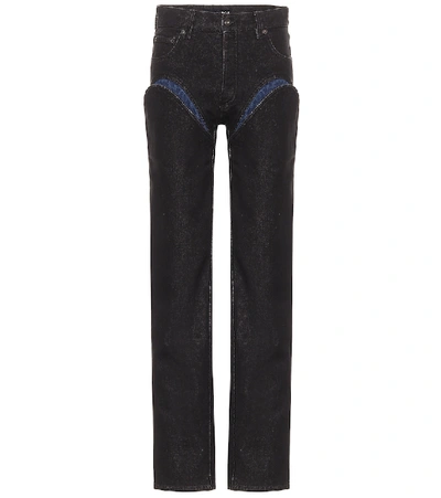 Shop Y/project High-rise Straight Jeans In Black