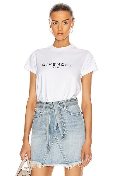 Shop Givenchy Fitted T Shirt In White
