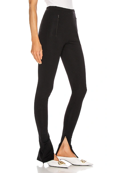 Wardrobe.nyc Side Zip Legging In Black