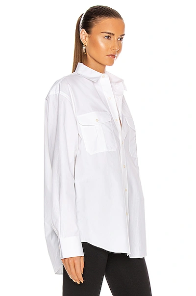 Shop Wardrobe.nyc Oversize Shirt In White