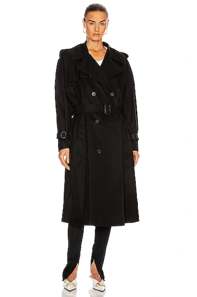 Shop Wardrobe.nyc Trench Coat In Black