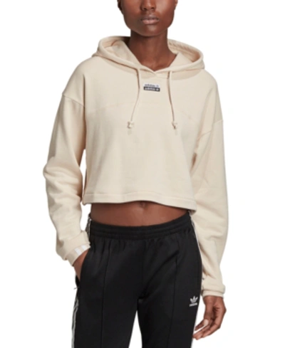 Adidas Originals Adidas Women's Originals R.y.v. Cropped Hoodie In White |  ModeSens