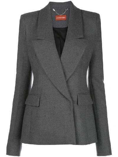 Shop Altuzarra Eileen Blazer In Grey