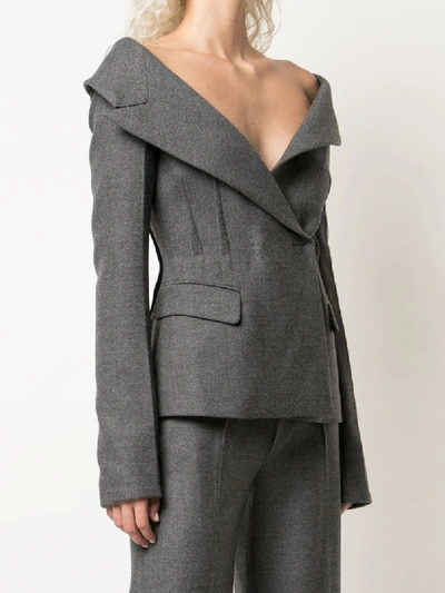 Shop Altuzarra Darlene Jacket In Grey