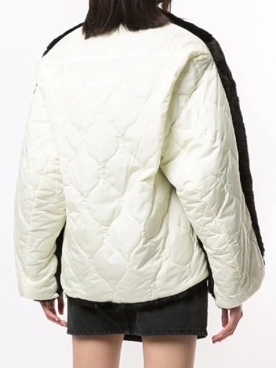 Shop Miharayasuhiro Contrast Texture Reversible Jacket In Black