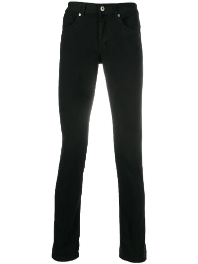 Shop Dondup Mid-rise Slim-fit Jeans In Black