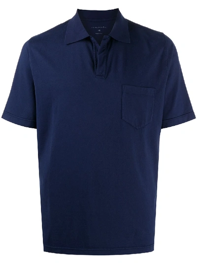 Shop Sease Patch-pocket Polo Shirt In Blue