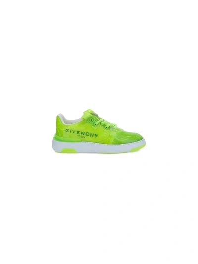 Shop Givenchy Wing Low-top Sneakers In Fluo Yellow