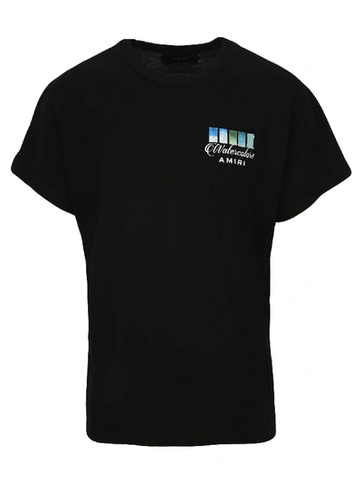 Shop Amiri Watercolour Swatches T-shirt In Black